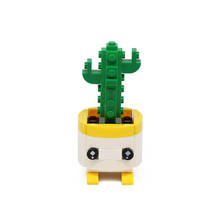 City Potted Cactus Model Toys Compatible Accessories Cultivate Interest MOC 64PCS Educational Building Blocks Decoration Cities 2024 - buy cheap