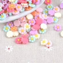 140PCS 10/13/22/26mm daisy flower flatback Resin Cabochons Scrapbook Craft DIY Embellishments phone decor Headwear accessories 2024 - buy cheap