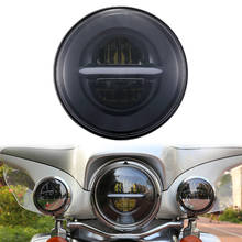 1PC 5.75" inch Round LED Headlight with White DRL Halo Angel Eyes For Dyna Sportster Softail 5 3/4" Motor Hi Low Headlamp 2024 - buy cheap