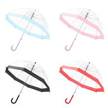 Transparent Umbrella Girls Boys Apollo Cartoon Dolphin Children Umbrella Semi-Automatic Rain Umbrellas For Kids 2024 - buy cheap