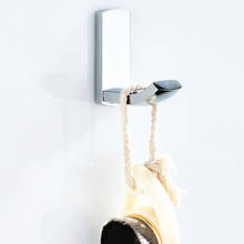1 шт. полированный хром латунь настенный одиночный крюк для одежды пальто шляпа крючок для полотенец аксессуары для ванной комнаты aba839 2024 - купить недорого