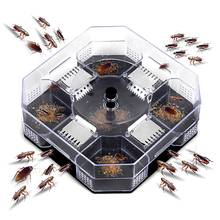 Cockroach Trap Box Reusable Eco-Friendly Roach Catcher Trap for Indoor Kitchen 2024 - compre barato