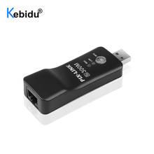 Kebidu New USB To RJ45 Wifi Range Extender 300Mbps Wireless TV Network Wifi Repeater Adapter WPS For Samsung LG Sony HDTV 2024 - buy cheap