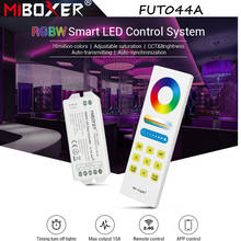 Miboxer-sistema de controle inteligente de led, fut044a, rgbw, DC12-24V max, 15a, com 2.4 ghz, controle remoto sem fio, wi-fi, compatível 2024 - compre barato