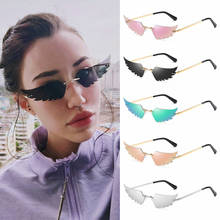 Fashion Women's Sunglasses Retro Rimless Angel Wings True Film Sun Glasses UV400 Summer Beach Street Trending Ladies Eyewear 2024 - buy cheap
