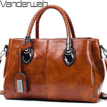 Vintage Oil Wax leather luxury handbags women bags designer ladies hand bags for women 2022 bag sac a main Femme Bolsa Feminina 2024 - buy cheap