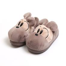 Winter Men Cotton Home Slippers Warm Fur Plush Non-slip Thick Bottom Couples Lovely Slippers Indoor Comfortable Large Size 2024 - buy cheap