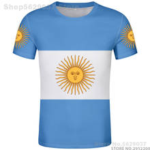 Argentina Ar T Shirt Free Custom Name Number Arg Country Gyms T-shirt Flag Spanish Argentine Nation Print Text Diy Photo Clothes 2024 - buy cheap
