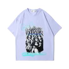 Camiseta de manga corta para hombre y mujer, camisa con estampado de personajes de Hip Hop, de marca, holgada, de verano 2024 - compra barato