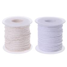 2022 New 61m Cotton Braid Candle Wick Core Spool Non-smoke DIY Oil Lamps Candles Supplies 2024 - buy cheap