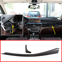 2pcs Real Carbon fiber For BMW X5 F15 X6 F16 2015-2018 Car Interior Dashboard Decoration Panel Trim Accessories Left Hand Drive 2024 - buy cheap