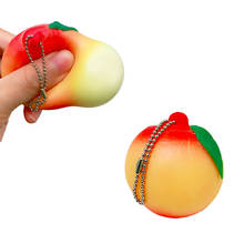 Jumbo Kawaii Squishy Slow Rising Peach Charms Squeeze Kid Toys Cute Squishies Antistress Fidget Toys Pendant Phone Soft Toys 2024 - buy cheap