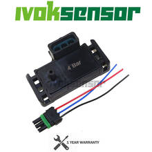 100% тест 4 бар 4 бар 58 фунтов на квадратный дюйм 58 фунтов на квадратный дюйм турбо датчик давления для GM DELPHI электродвигатель Motec с штепсельной вилкой 2024 - купить недорого