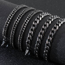 23.6" Long Necklace Men Stainless Steel Simple Design 5/7MM Thick DIY Cuba Chain Mens Necklaces Best Friends Male Jewellery Drop 2024 - buy cheap