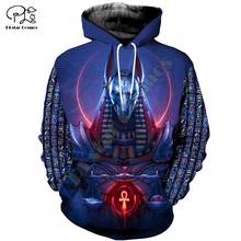 PLstar Cosmos God of The Egyptian Egypt Ancient Symbol Anubis Face NewFashion Funny 3DPrint Zipper/Hoodies/Sweatshirts/Jacket 12 2024 - buy cheap