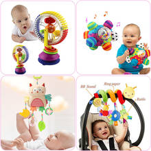 Soft Baby Toys 0-12 Months Music Crib Stroller Hanging Spiral Kids Sensory Educational Toy For Newborn Baby Rattles Bed Bell 2024 - buy cheap
