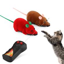 Пульт дистанционного управления, искусственная мышь, кошка, забавные игровые игрушки, беспроводные RC мышки для котов, игрушки, имитация электрической мыши, товары для домашних животных 2024 - купить недорого