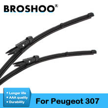 BROSHOO Auto Windscreen Wiper Blades Natural Rubber For Peugeot 307 ,2000 2001 2002 2003 2004 2005 2006 2007 2008 2009 2024 - buy cheap