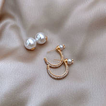Design imitation pearl earrings temperament earrings ladies earrings exquisite elegant Prevent Allergy Fashion Stud Earrings 2024 - buy cheap