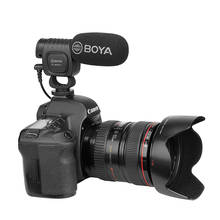 Boya-micrófono condensador cardioide para cámara, dispositivo de Audio y vídeo, para Canon, Nikon, DSLR, Smartphone, Streaming, Vlog en directo 2024 - compra barato