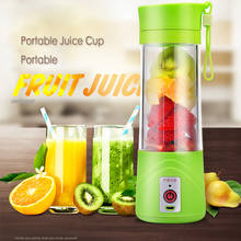 USB Juicer Cup Fruit Mixing Machine Portable Personal Size Eletric Rechargeable Mixer Blender  Water Bottle 380ml with USB 2024 - buy cheap