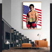 Poster Watercolor Abstract Boxer Bodybuilding Fitness Canvas Hd Print Painting for Living Room Home Decor Men Bedroom Picture 2024 - buy cheap