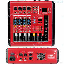 Micwl-console de mixagem de 4 canais, 800w, 2x400 w, amplificador de potência, profissional, bluetooth, entrada usb 2024 - compre barato