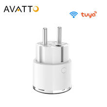 AVATTO Mini Standard 16A EU Smart Wifi Plug with Power Monitor, Smart Socket Outlet Works with Google Home, Alexa Voice Control 2024 - buy cheap