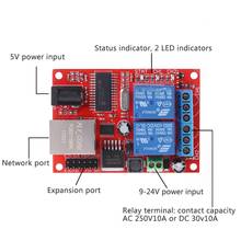 Placa de relé LAN Ethernet de 2 vías, interruptor de retardo, módulo controlador TCP/UDP, Servidor WEB C90D 2024 - compra barato