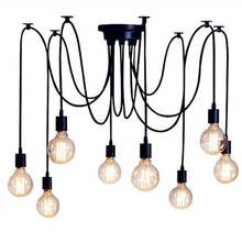 Lámpara de araña de techo para Loft, candelabros modernos de 4 a 16 brazos, Retro, ajustable, E27 2024 - compra barato