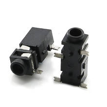 Conector de Audio hembra 4P in DIP, 10 Uds., 2,5mm, conector Jack de auriculares con tuerca PJ-208A 2024 - compra barato