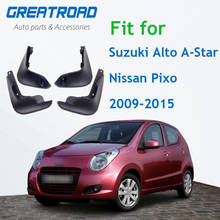 Guardabarros de coche para Suzuki Alto/a-star, Nissan Pixo, 2009-2015, guardabarros con tapa de barro, 2010, 2011, 2012, 2013, 2014 2024 - compra barato