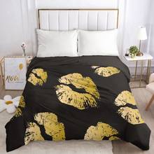 3D Duvet Cover with Zipper Comforter Blanket Quilt Cover 240x220/90/135/150 Fashion Bedding Bag Black  Kiss Drop ship 2024 - buy cheap