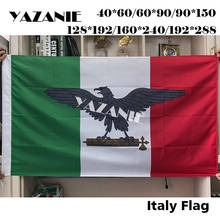 YAZANIE Any Size Italy War Flag Italian Social Republi Flags and Banners Single or Double Sided Polyester Printed Flags 2024 - buy cheap