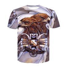 fashion Eagle men's tshirt 3d print animal Casual T shirt cosplay novelty Short sleeve summer Couple T-shirt loose Comfort shirt 2024 - buy cheap