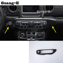 Garnish Lamp Trim ABS Chrome Front Middle Air Conditioning Switch Parking Panel Frame For Jeep Wrangler JL 2018 2019 2020 2021 2024 - buy cheap