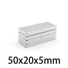 1-15PCS 50x20x5 Powerful Quadrate Magnets 50mmX20mm Neodymium Magnet 50x20x5mm Strong NdFeB Permanent Magnetic 50*20*5 2024 - buy cheap