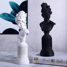 Estátua grega escultura europeia, modelo deusa colorida, decoração moderna para casa, mesa de sala de estar, acessórios de decoração, artesanato 2024 - compre barato