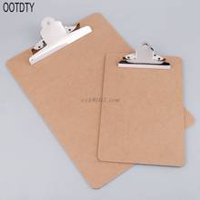 Portable A4/A5 Wooden Writing Clip Board File Hardboard with Batterfly Clip for Office School Stationery Supplies 2024 - buy cheap