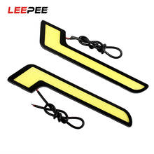 Leepee luzes de farol dianteiro para carros, universal d rl 2024 - compre barato