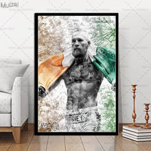 Póster Artístico Conor McGregor Champion Boxer, pintura en lienzo, imágenes de pared Retro, impresiones para decoración del hogar y sala de estar 2024 - compra barato