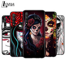 Flower Skull Lady Man For Huawei Y9S Y6S Y8S Y8P Y9A Y7A Y7P Y5P Y6P Y7 Y6 Y5 Pro Prime 2019 2018 Phone Case Cover 2024 - buy cheap