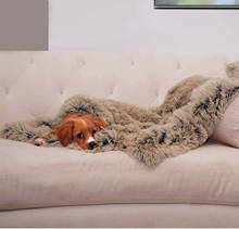 Плюшевое одеяло для собак, пушистый спальный коврик для домашних животных, подушка, очень мягкое теплое одеяло для домашних животных, s, для собак, кошек, принадлежности 2024 - купить недорого