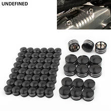 Motorcycle Bolt Cover Cap Aluminum Engine Screw Motor Topper Head Bolts Caps for Harley Softail Fat Boy Twin Cam 2000-2006 63pcs 2024 - buy cheap