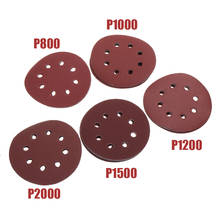 25pcs 125mm Sandpaper Disk Sand Sheets 8 Hole 800-2000Grits Mixed Grits Hook Loop Abrasive Tool Grinder Sanding Disc Polish 2024 - buy cheap