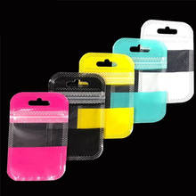 50pcs 5.5x9cm Small Ziplock Bag Color Plastic Packaging Bag Self Seal Jewelry Bags Zipper Lock Mini Parts Storage Bag Organizer 2024 - buy cheap