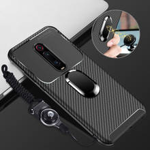 For Xiaomi Mi A3 A2 Lite Mix 3 Case Soft Carbon fiber With Stand Ring Protect Back Cover Case for Xiaomi Pocophone F1 F2 Poco F2 2024 - buy cheap