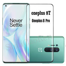 Película protetora para oneplus 8t 9h, película 3d de vidro temperado com cola completa para oneplus 8 pro, 2 peças 2024 - compre barato