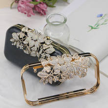 Three Shape Silver gold antique brass color metal purse frame box clutches frame obag handles handbag accessories DIY Wallet Bag 2024 - buy cheap
