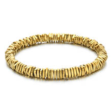 ZMZY European Fashion Gold color Wrap Hematite Charm Bracelets for Men Women Natural Stone Bracelet Jewelry Accessories Gifts 2024 - buy cheap